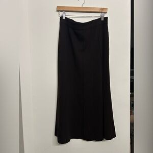 Eileen fisher dark brown wool skirt